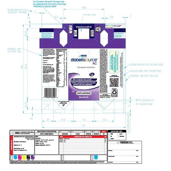 Diabetes Liquid Tube Feeding Liquid Formula 8.45 fl. oz., PK24, Nestle, Mfr#: 10043900365005